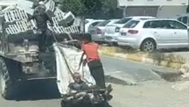 Urfa'da atık malzeme toplayan çocukların traktör kasasında tehlikeli yolculuğu