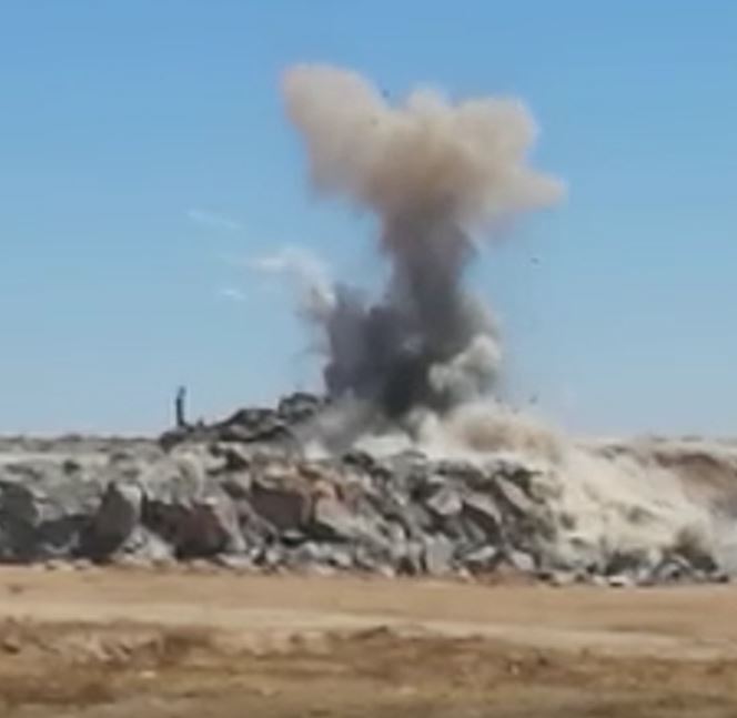 Urfa Şehir Hastanesi alanında dinamit patlatıldı