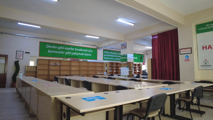 Karaköprü'de okuma salonları açıldı