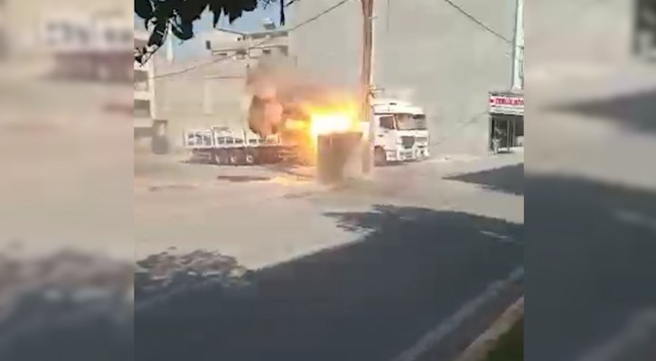 Urfa'da korkutan trafo patlaması