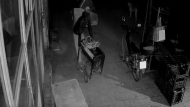 Eyyübiye'de hırsızlık anı güvenlik kamerasında
