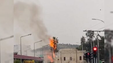 Şanlıurfa'da tarihi köşkte yangın