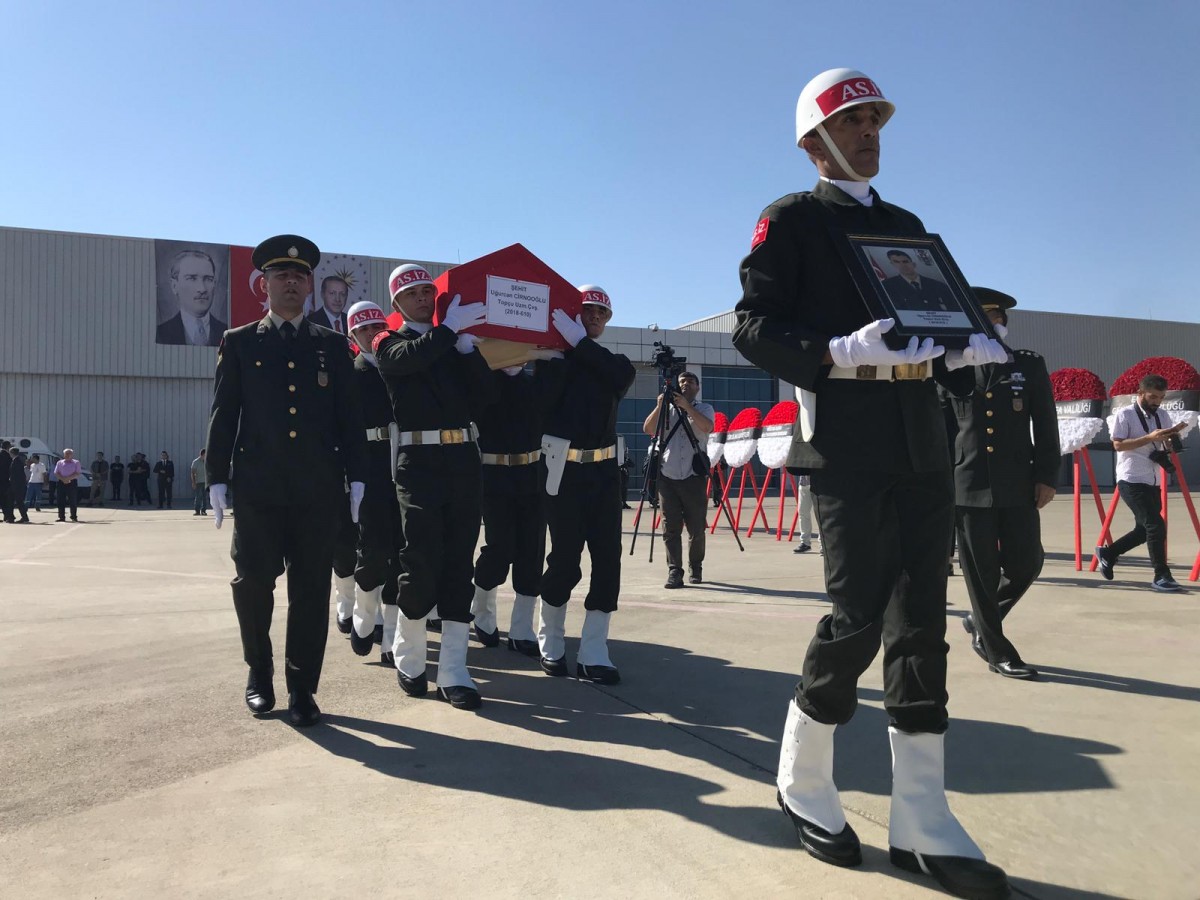 Şehit asker için Şanlıurfa'da tören düzenlendi