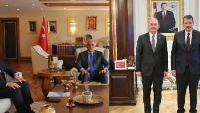 Vali Ayhan Ankara'da bakanlarla görüştü