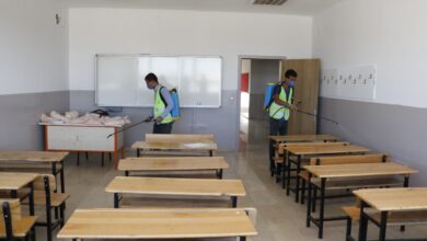 Akçakale'de okullarda hijyen seferberliği