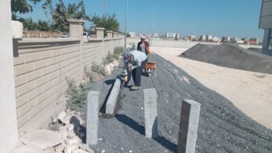 Viranşehir Yeni Oto Galericiler Sitesi'ne kilitli parke taşı döşeniyor