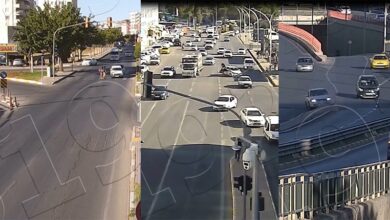 Urfa'da ağustosta mobese kameralarına yansıyan kazalar