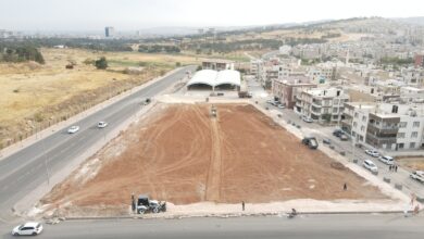 Ahmet Yesevi Mahallesindeki yeni parkın yapımı sürüyor