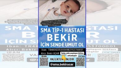 Şanlıurfa'da SMA hastası Bekir bebek için kampanya başlatıldı