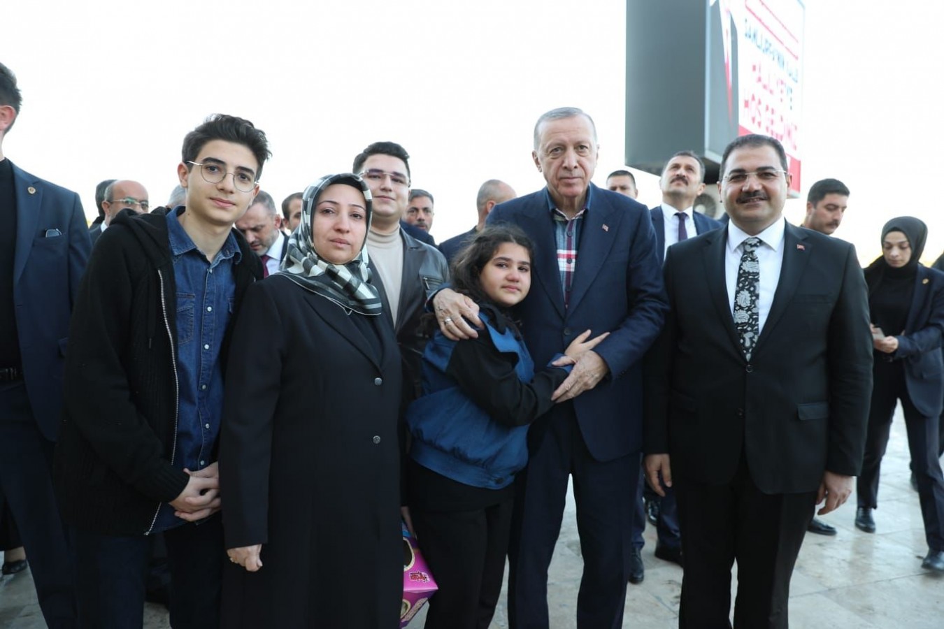 Başkan Canpolat, kültür merkezinde Cumhurbaşkanı Erdoğan'ı karşıladı