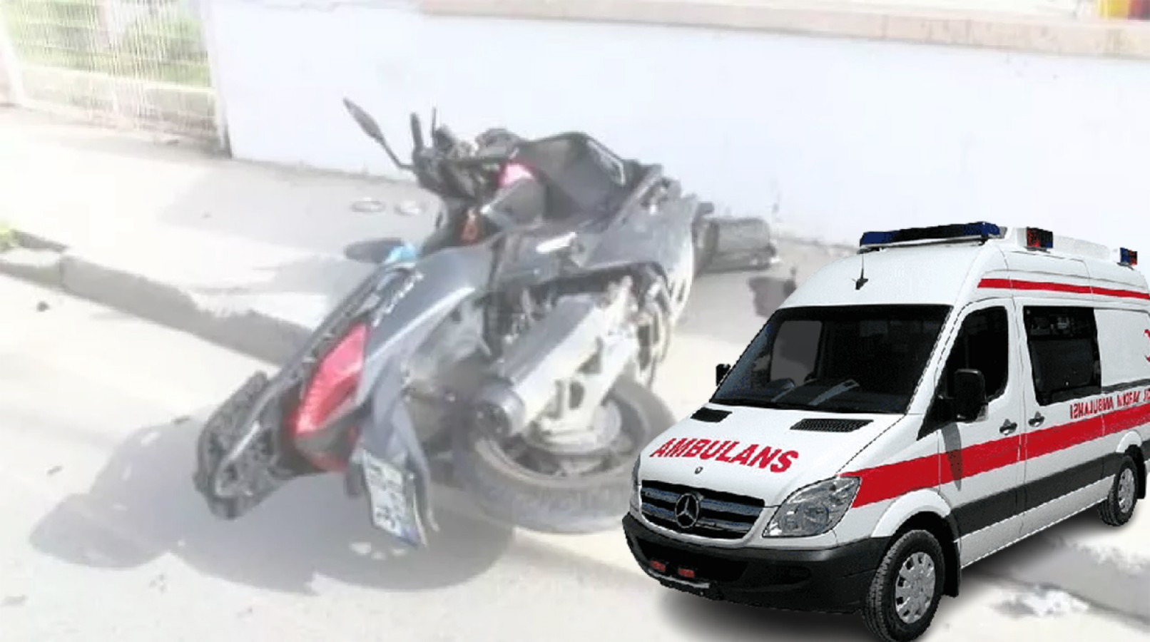 Haliliye'de motosiklet kazası! 1 yaralı