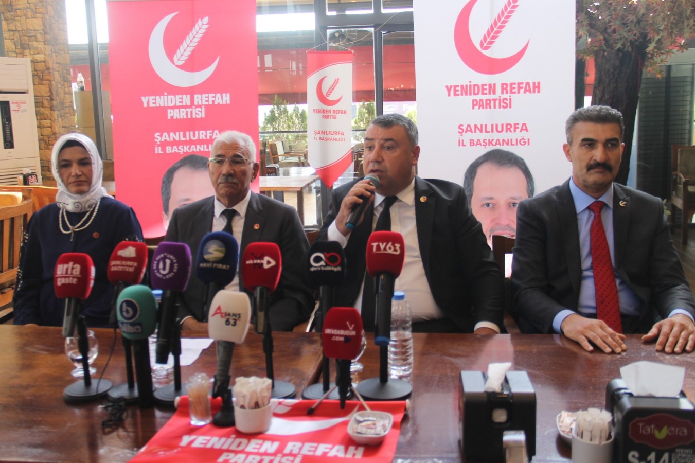 Yeniden Refah Partisi Urfa milletvekili adayları basınla buluştu