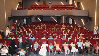 Çocuklara animasyon film izletildi