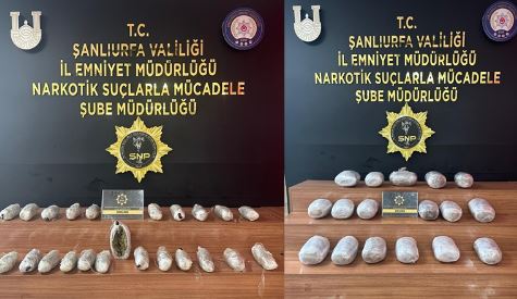 Şanlıurfa'da Narkotik Ekiplerinin Düzenlediği İki Operasyonda 29 Kilo 50 Gram Sentetik Uyuşturucu Ele Geçirildi, 3 Şüpheli Gözaltına Alındı.