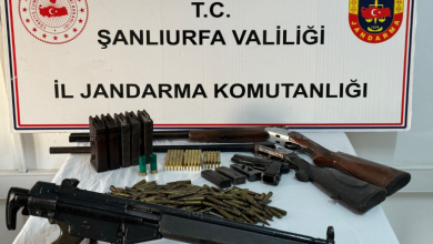 Siverek'te polis ve jandarma birimleri tarafından yapılan denetimlerde büyük miktarda silah, mühimmat ve 435 kilogram kaçak tütün tespit edildi.