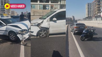 Şanlıurfa Karaköprü’de meydana gelen zincirleme kazada 1’i çocuk 2 kişi yaralandı, 3 araçta maddi hasar oluştu.
