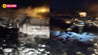 Şanlıurfa’nın Viranşehir ilçesinde park halindeki bir otomobil, henüz bilinmeyen bir nedenle çıkan yangında tamamen kullanılamaz hale geldi.